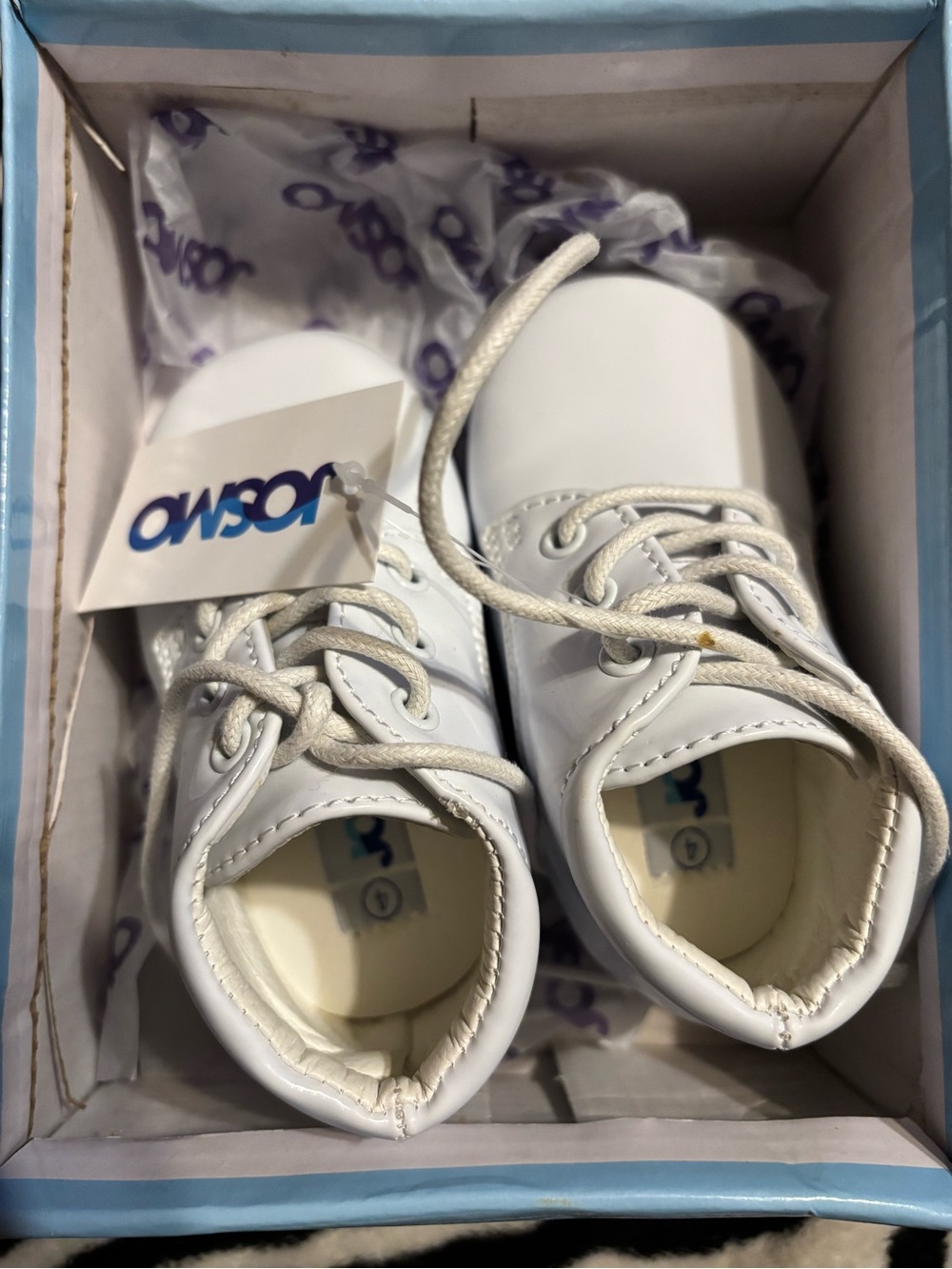 Josmo (NWT) White Lace-Up Baby Walker Shoes